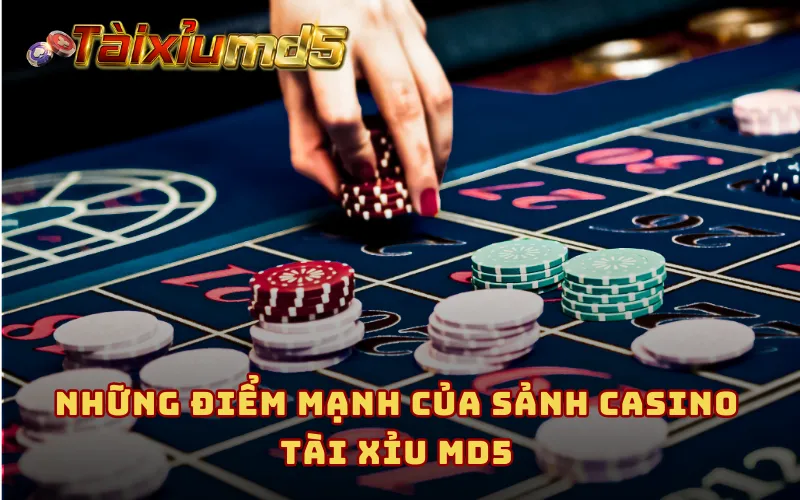 Những điểm mạnh của sảnh Casino Tài Xỉu MD5